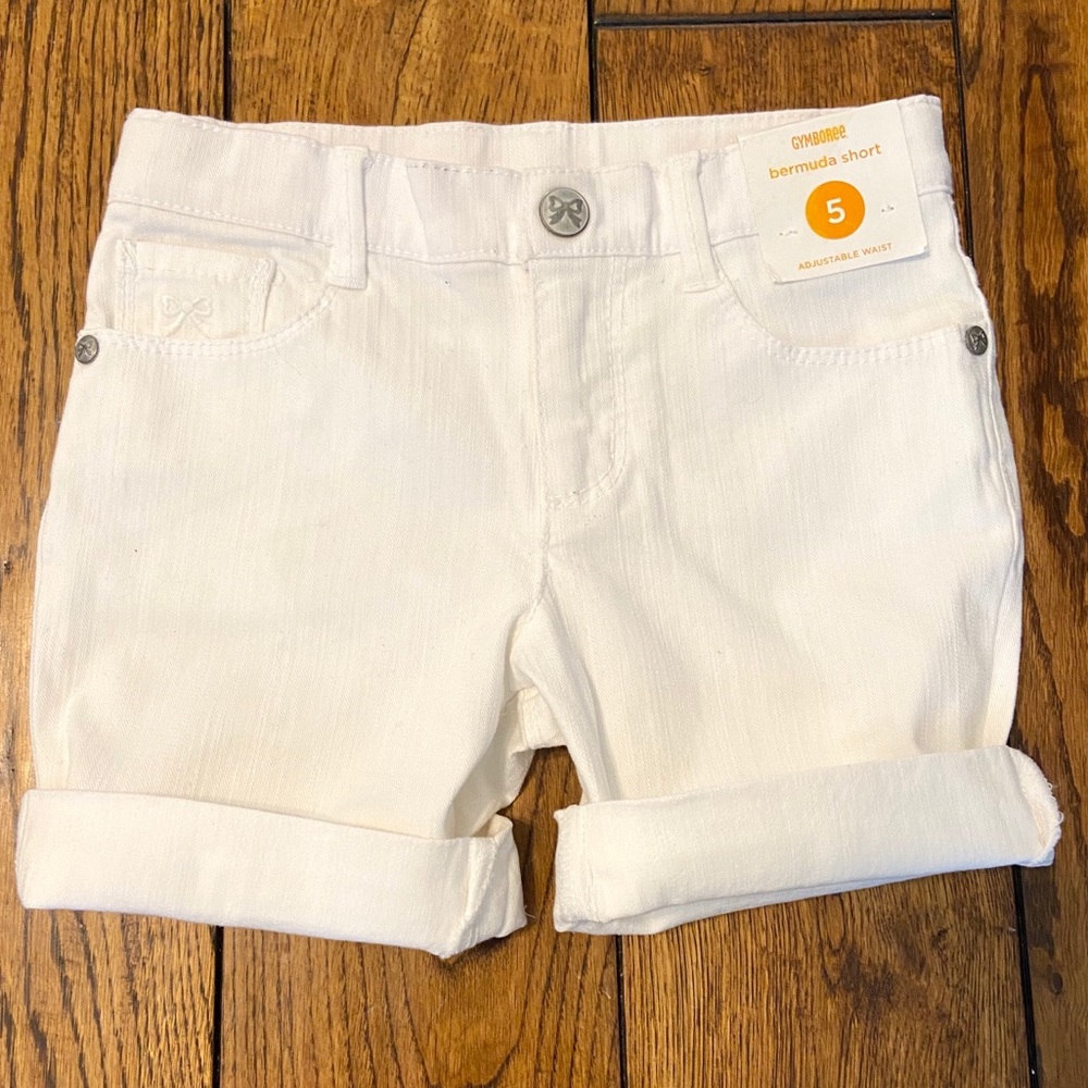 Gymboree Girls White Bermuda Shorts